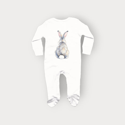 Watercolour Bunny Sleepsuit