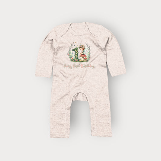 Fairy First Birthday Sleepsuit