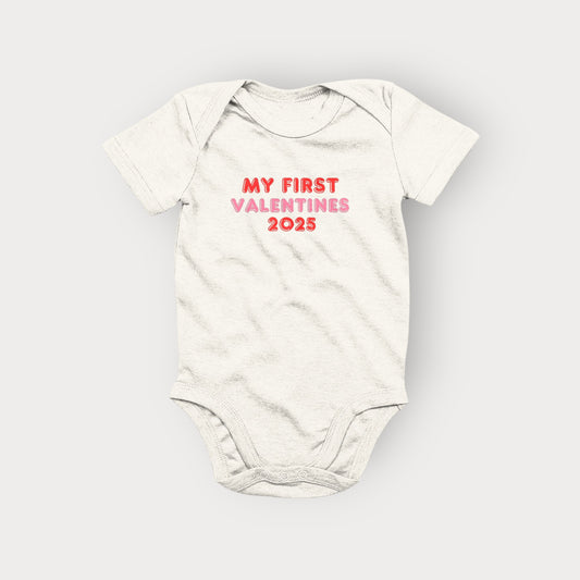 BriarBowes My First Valentines 100% Organic Bodysuit