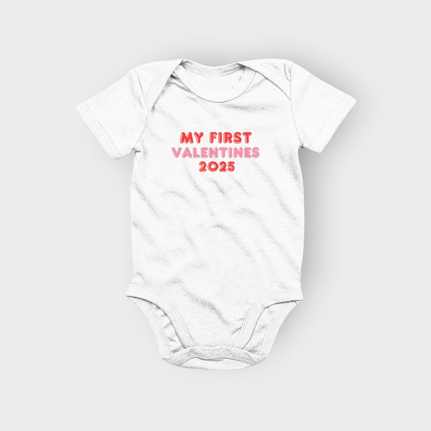 BriarBowes My First Valentines 100% Organic Bodysuit