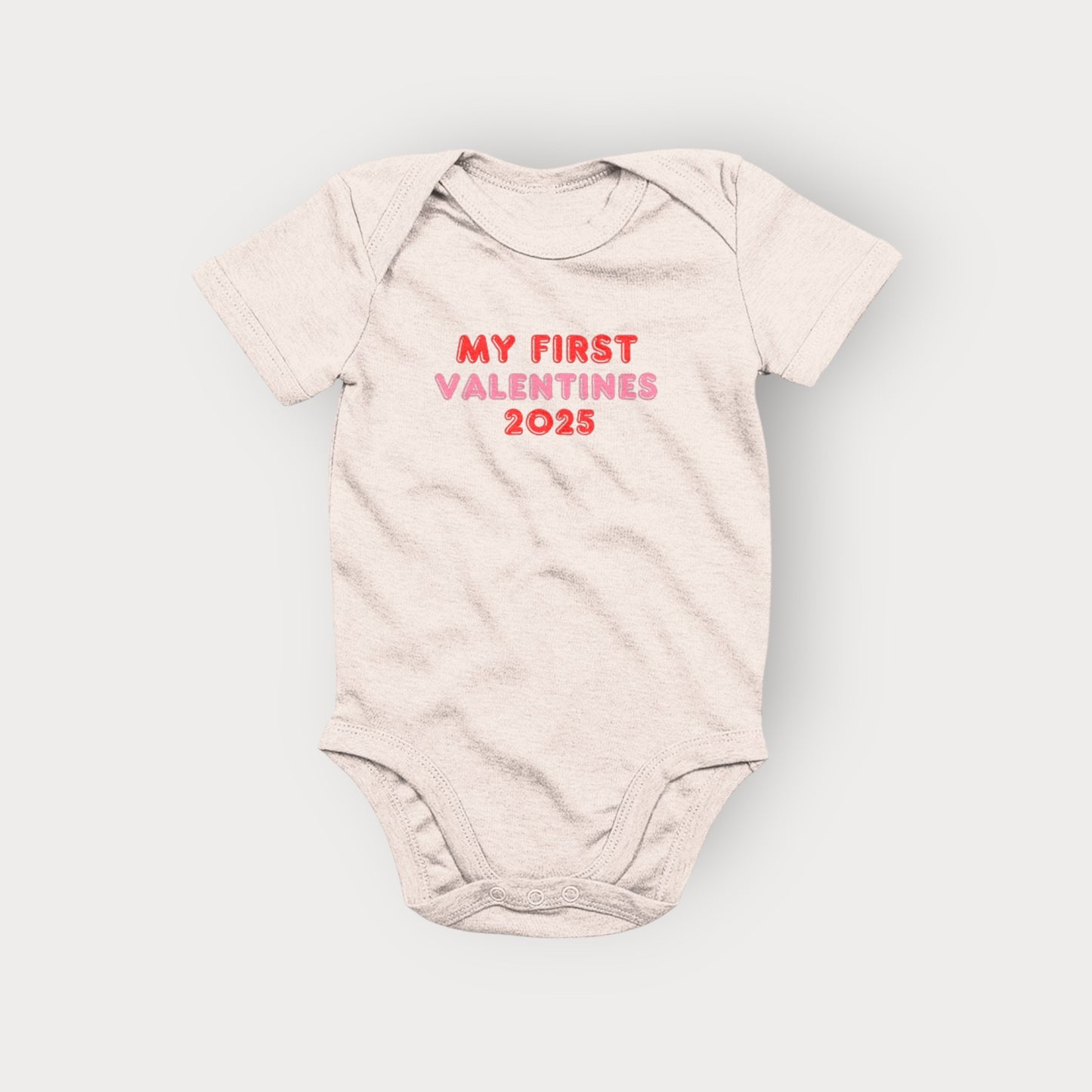 BriarBowes My First Valentines 100% Organic Bodysuit