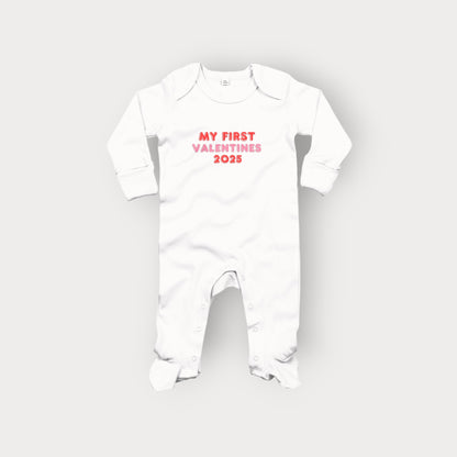 BriarBowes My First Valentines 100% Organic Bodysuit with Mitts