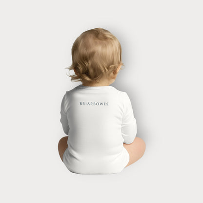 BriarBowes Long Sleeve Baby Onesie – Made with Love